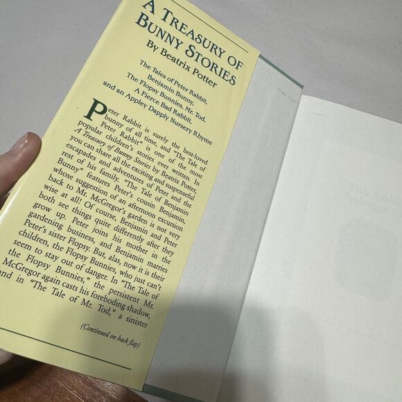 Beatrix Potter Book Lot Treasury Of Bunny Stories & Kohls Peter Rabbit Plush - Picture 8 of 15